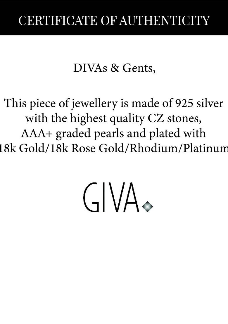 Indya X Giva 925 Sterling Silver Rose Gold Plated Meandering Heart Pendant