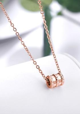 Rose Gold Plated Pendant With Chain
