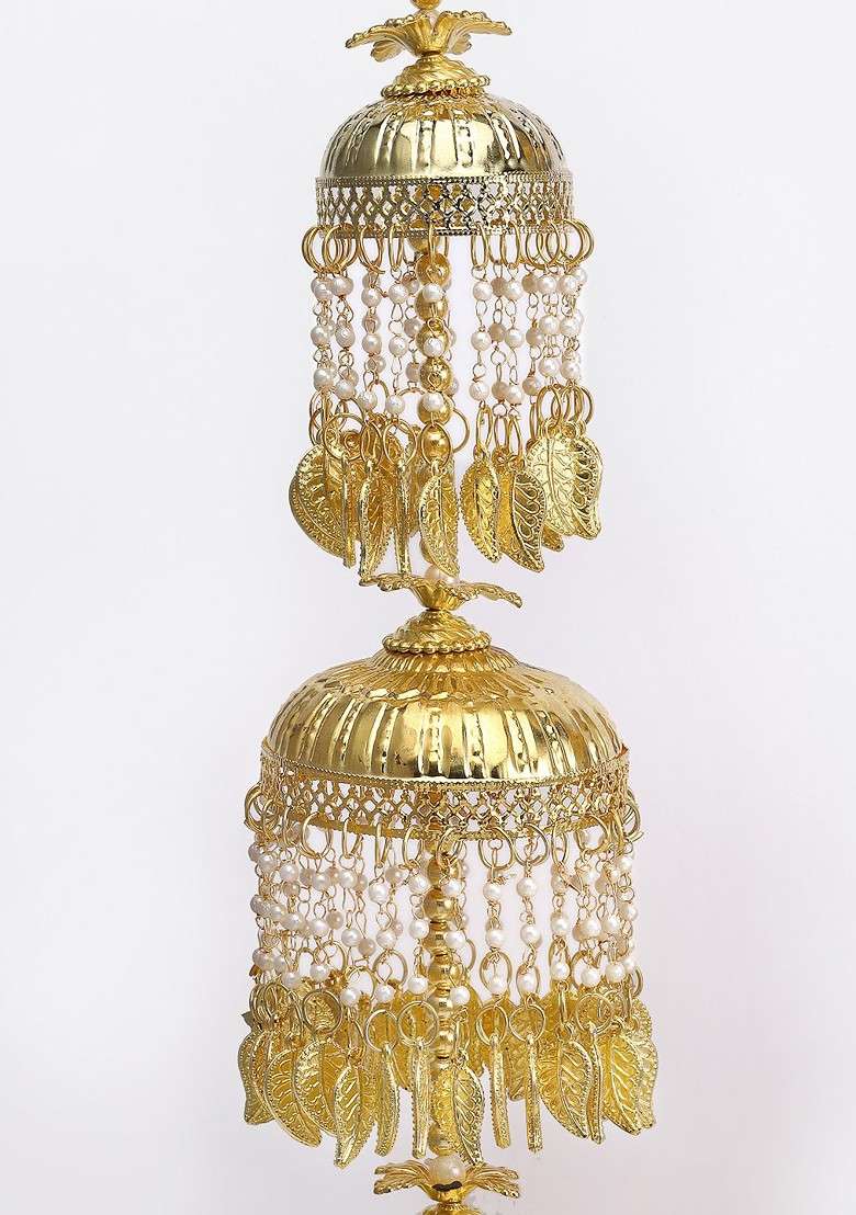 Set Of 2 Gold Plated Bridal Layered Kaleeras - Indya