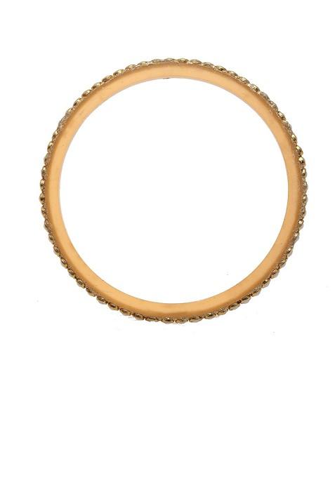 Women Set of 2 Gold Plated And Red Matching Bangles Wedding Chuda Set