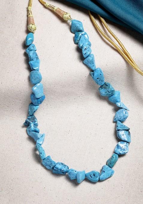 Turquoise Blue Stone Necklace