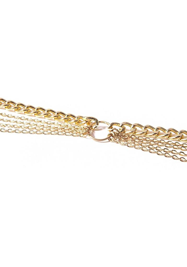 Buy Women Women Gold Plated Layered Link Waist Chain 20098584