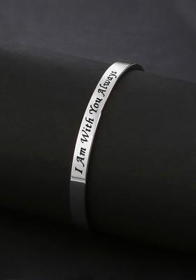 Women Silver Toned Brass Antique Silver Plated Wraparound Bracelet