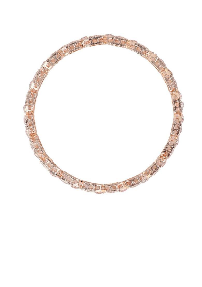 Set Of 2 Gold Plated AD Studded Bangle