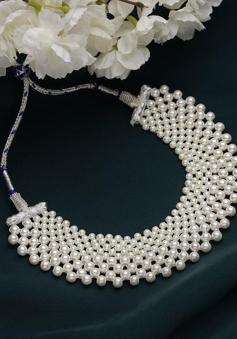 White Statement Necklace