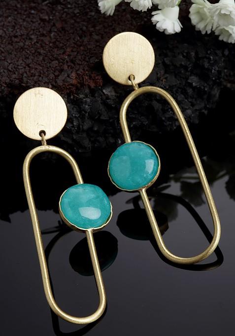 Turquoise Contemporary Handcrafted Drop Earrings
