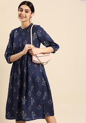 Floral Ethnic Empire Dress