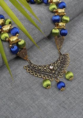 German Silver Gold Plated Necklace