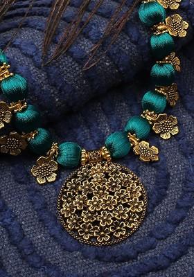 German Silver Gold Plated Necklace