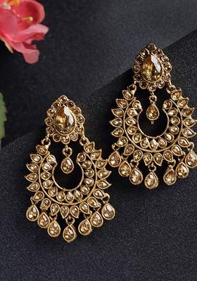 Gold Plated Contemporary Chandbalis