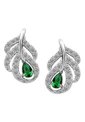 Silver Plated Contemporary Drop Earrings