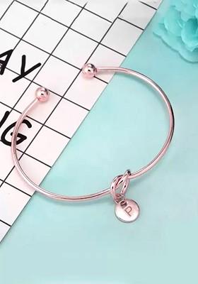 Women Rose Gold Plated Cuff Bracelet