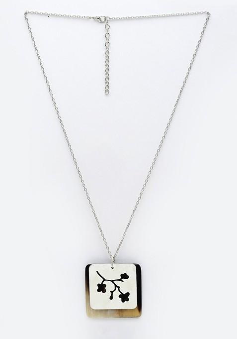 Square Shaped Handcrafted Necklace