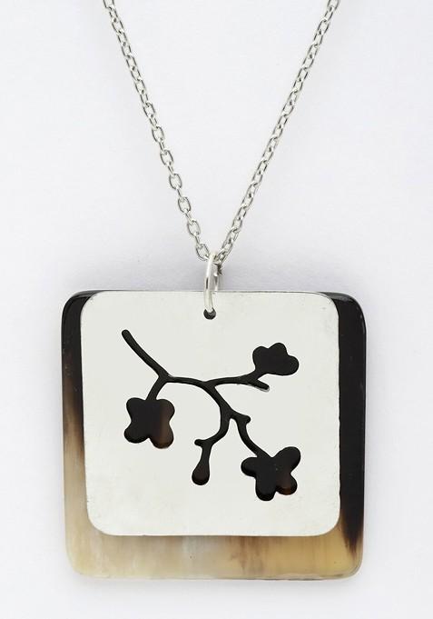 Square Shaped Handcrafted Necklace