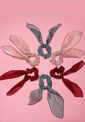 Set of 6 Scrunchies Ponytail Holders