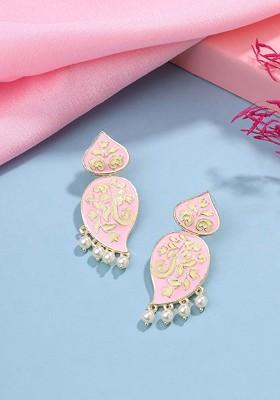 Silver Plated Contemporary Drop Earrings