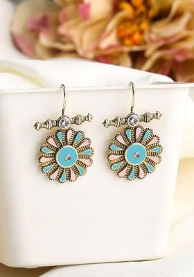 Silver Plated Contemporary Drop Earrings