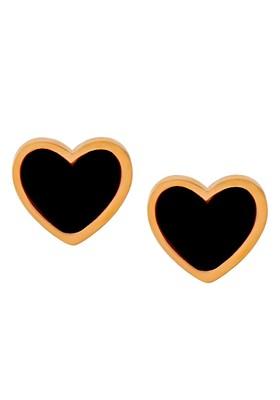 Rose Gold Plated Heart Shaped Studs Earrings
