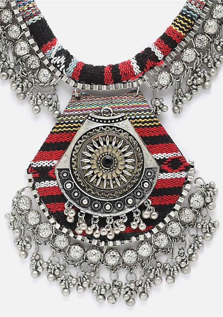 Silver Plated Handcrafted Boho Necklace