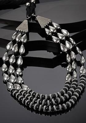 Silver Plated Layered Necklace