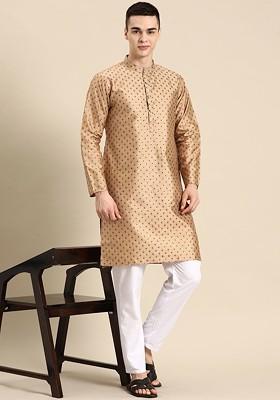 Men Ethnic Motifs Printed Regular Kurta With Pyjamas