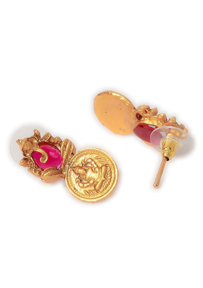 Gold Plated And Beaded Jewellery Set - Indya