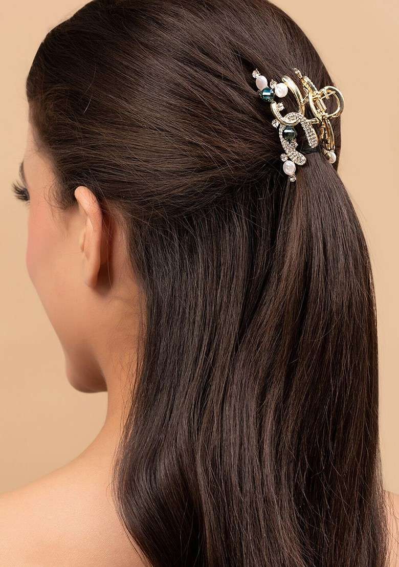 Gold Plated Claw Clip - Indya