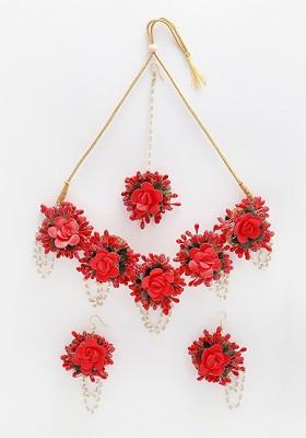 Gold-Plated Floral Jewellery Set