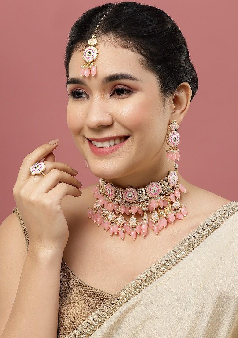 Gold Plated Necklace and Earrings