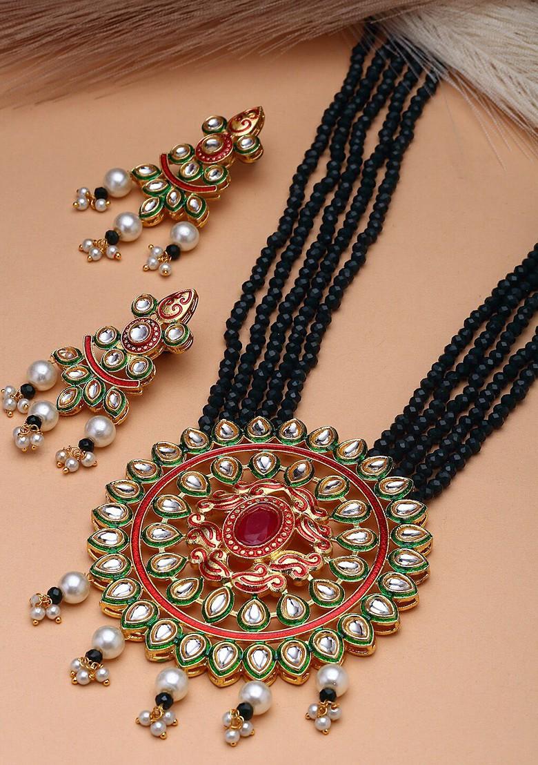 Gold Plated Necklace and Earrings