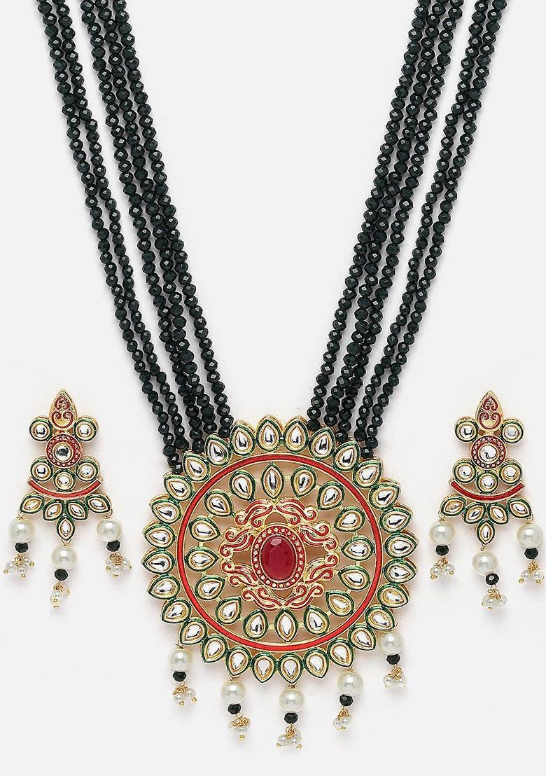 Gold Plated Necklace and Earrings