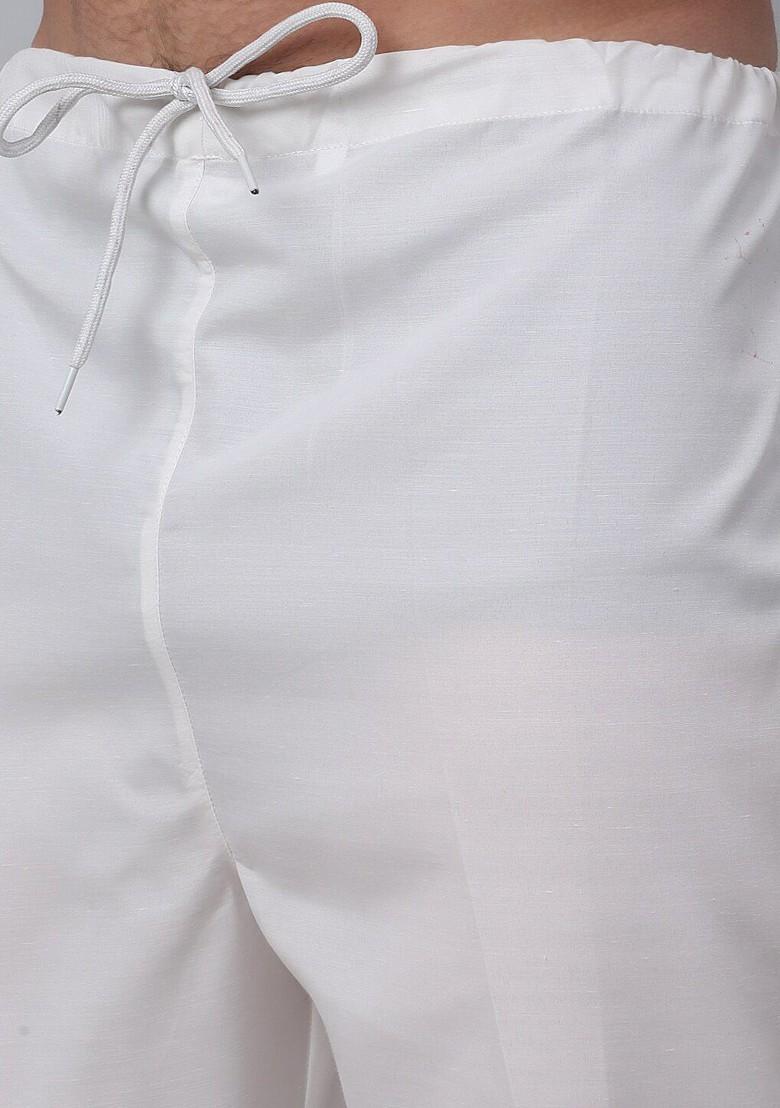 Ethnic Motifs Printed Mandarin Collar Regular Thread Work Kurta With Pyjamas