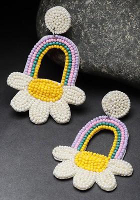 Artificial Beads Classic Drop Earrings