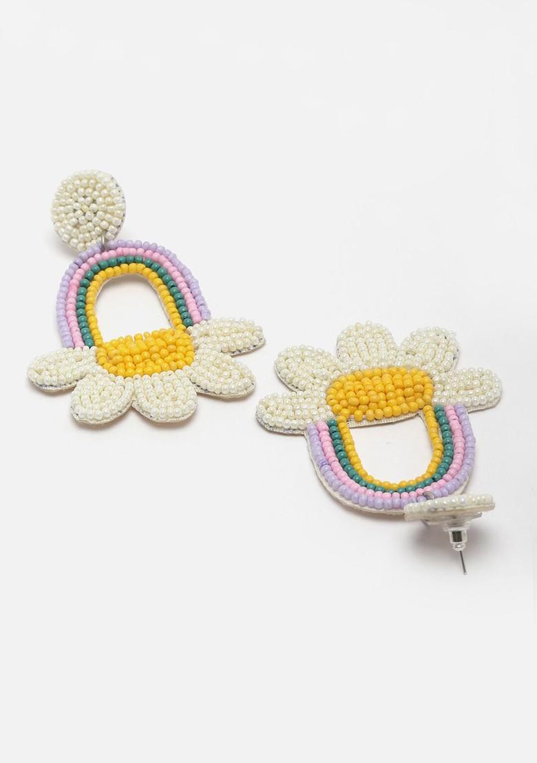 Artificial Beads Classic Drop Earrings