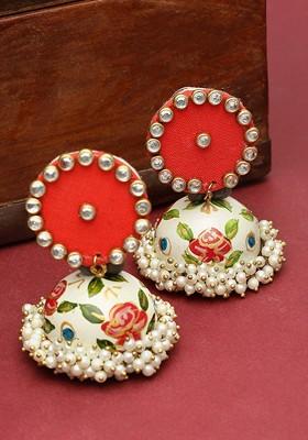 Gold Plated Circular Jhumkas