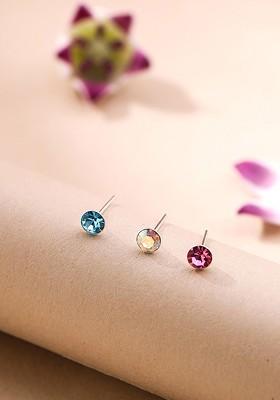 Set Of 3 Silver Plated 925 Sterling Silver Nosepin