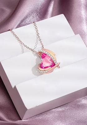 Rose Gold Plated Pendant With Chain