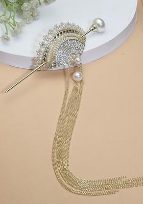 Gold Plated Embellished Hairstick