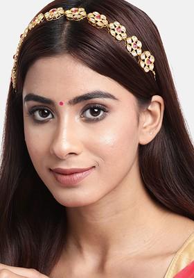 Gold-Plated Kundan-Studded Matha Patti