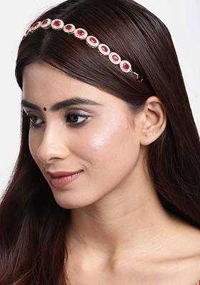 Gold-Plated Kundan-Studded Matha Patti