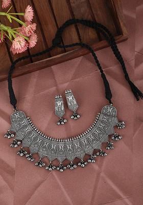 Oxidised German Silver Jewellery Set
