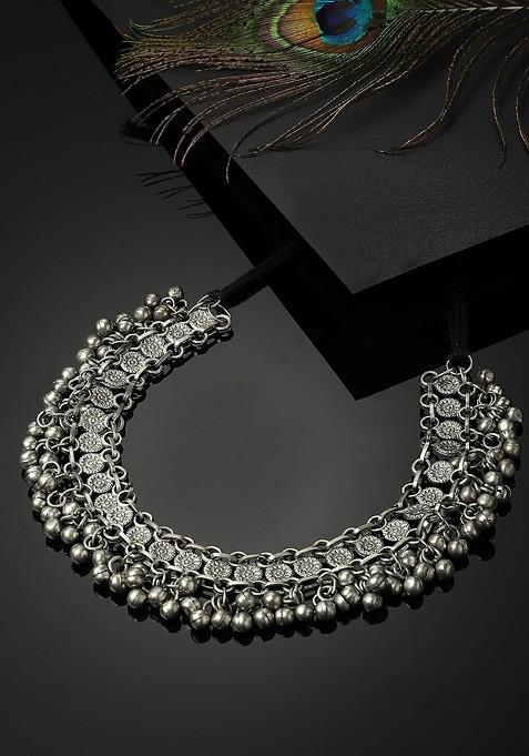 Silver Plated Ethnic Necklace