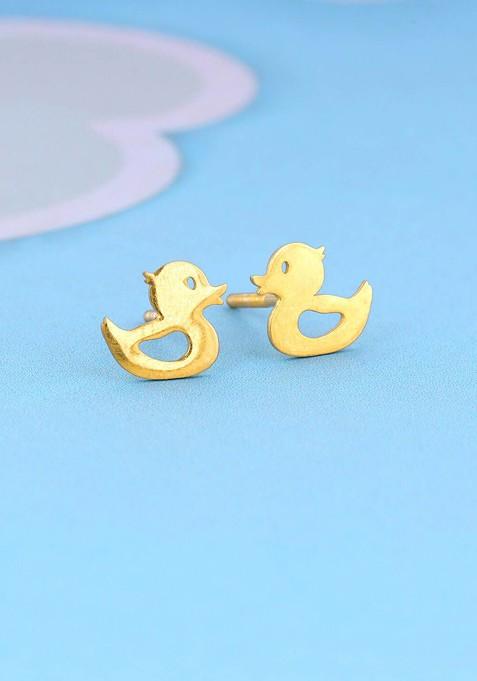 Indya X Giva Gold Plated Sterling Silver Studs Earrings