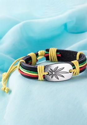 Leather Wraparound Bracelet