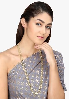 24 CT Gold Plated Bead Layered Chain