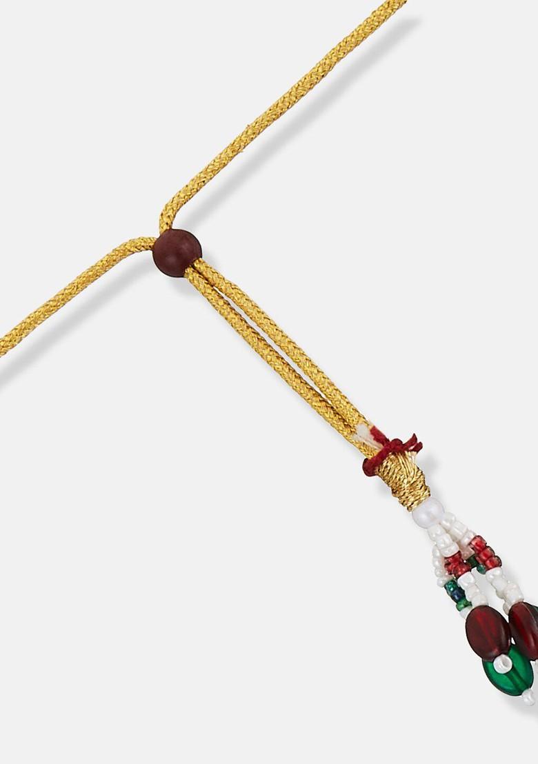 Gold Plated Stone Studded Jewellery Set