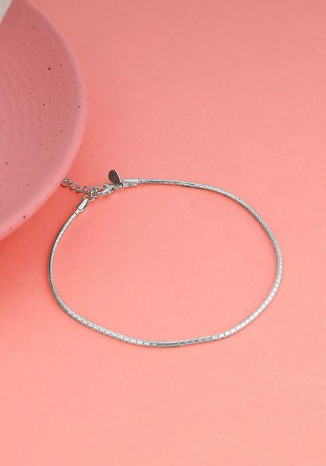 Indya X Giva 925 Silver Rhodium Plated Anklet