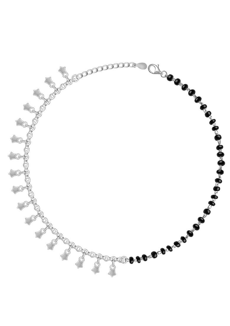 Indya X Giva 925 Silver Rhodium Plated Anklet
