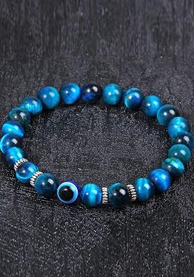 Evil Eye Beaded Elasticated Bracelet