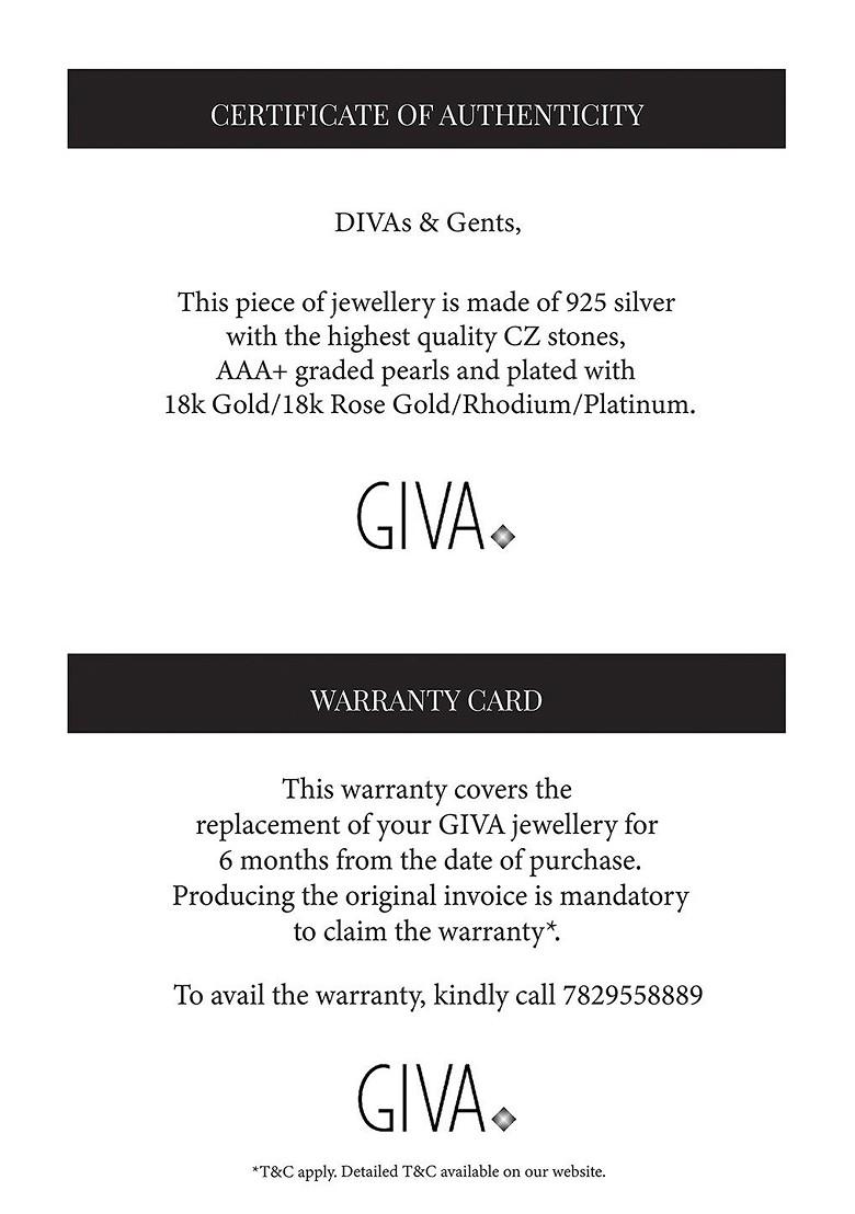 Indya X Giva 925 Sterling Silver Rose Gold Plated Charm Bracelet